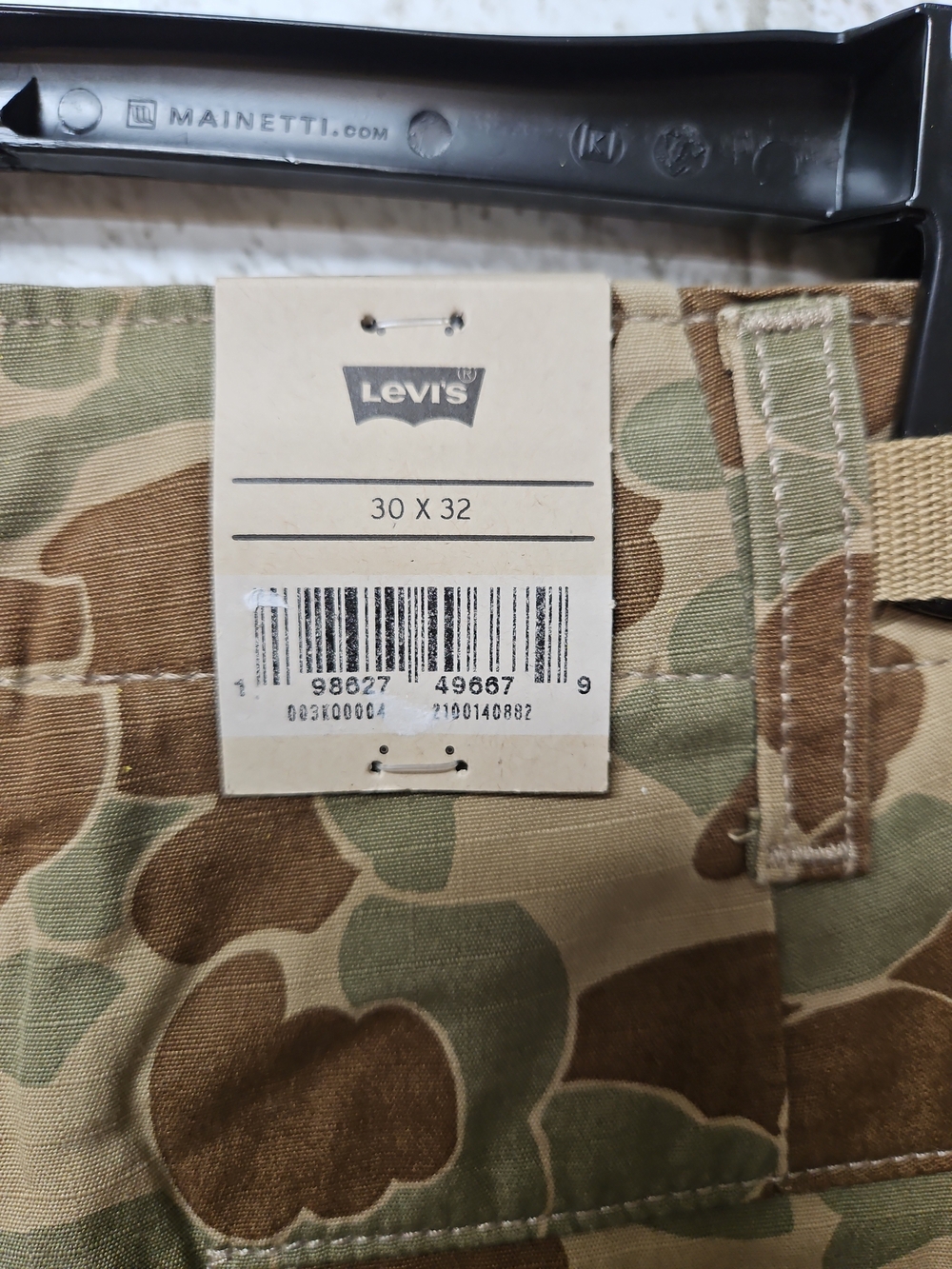 Levi's Men's XX Cargo Baggy Pants Camo Size 30x32 100% Cotton NWT - Picture 5 of 10